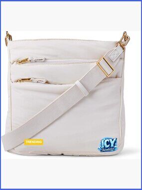 Slim Nylon Crossbody Bag with Multiple Pockets